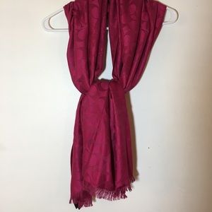 Coach Pink Scarf